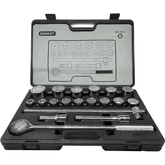 Stanley 89-101 3/4" Drive Socket Wrench Set 19pcs (22-50mm) 12pts - KHM Megatools Corp.